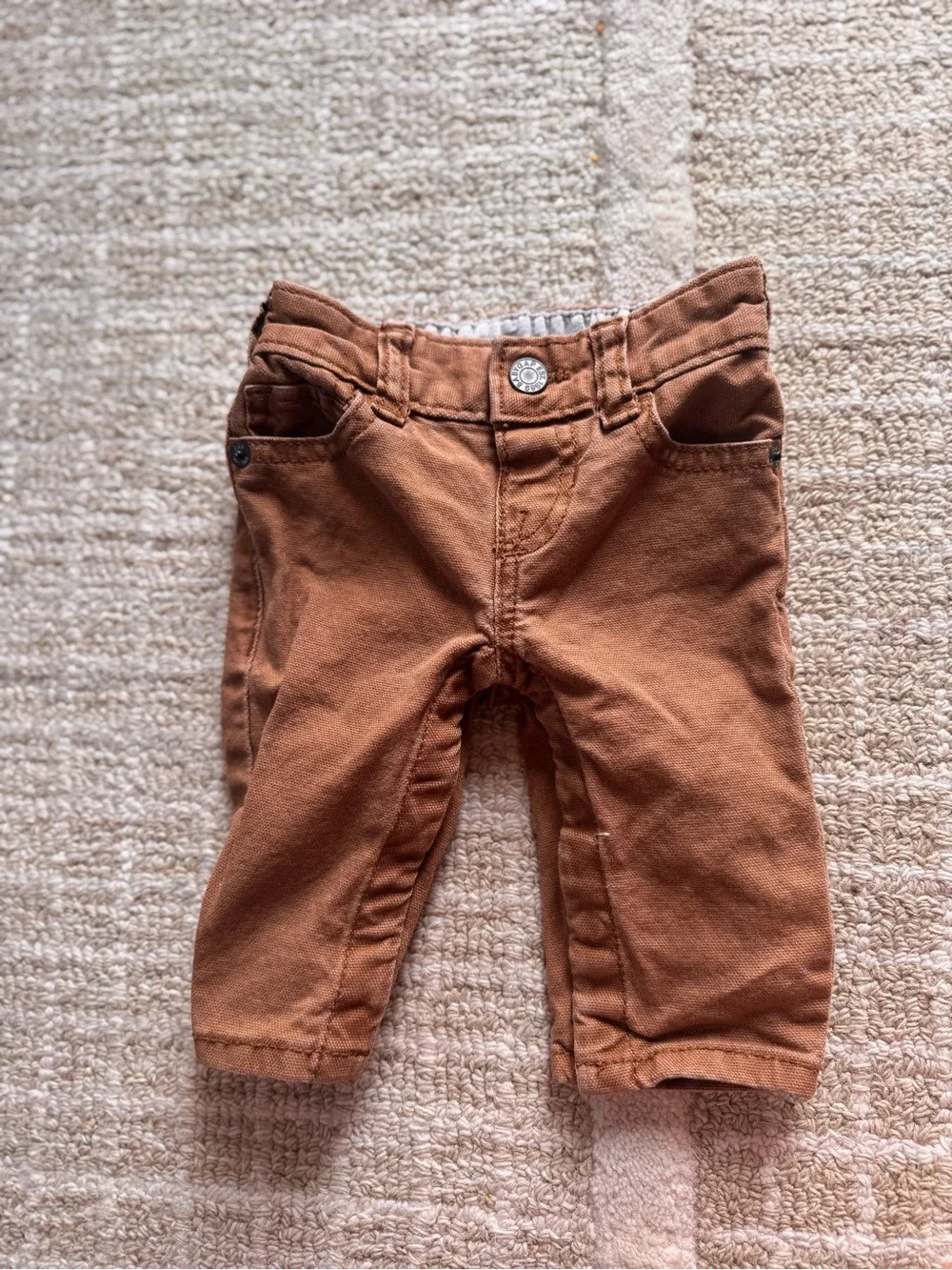 Baby GAP Rust Brown jeans size 0-3 mos